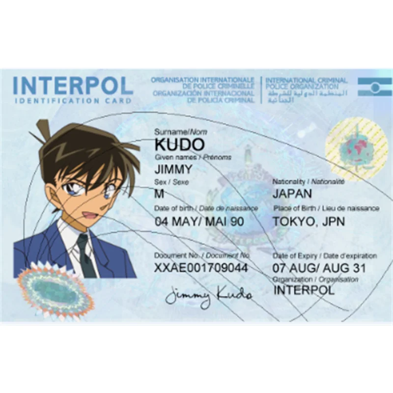 The United Nations Director of American Film and Television, COS, offers customizable game, anime, and prop cards