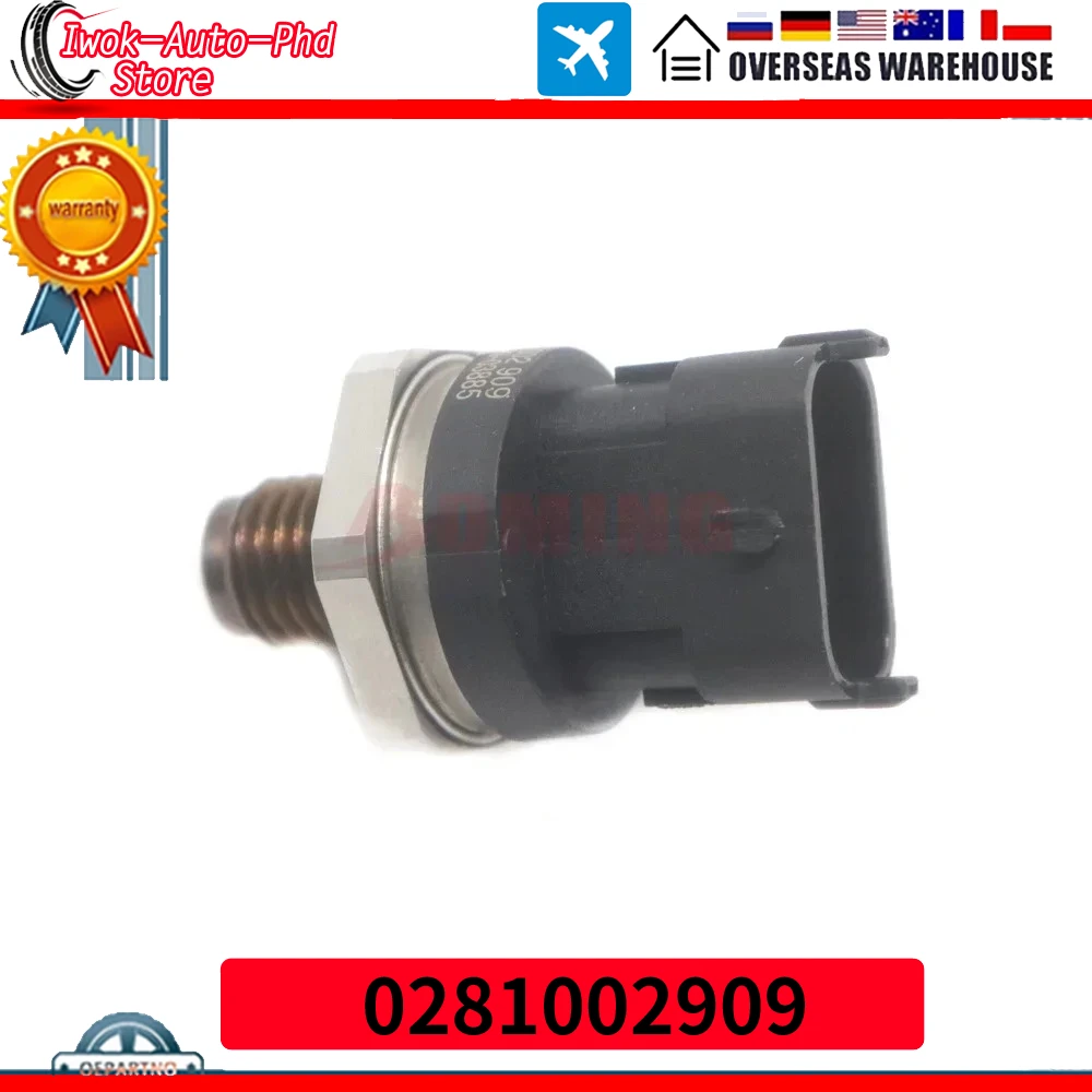 For HYUNDA 0281002909 I Santa Fe Trajet XG Tucson Elantra 2.0 CRDi CR Car Fuel Rail Injection High Pressure Sensor Regulator