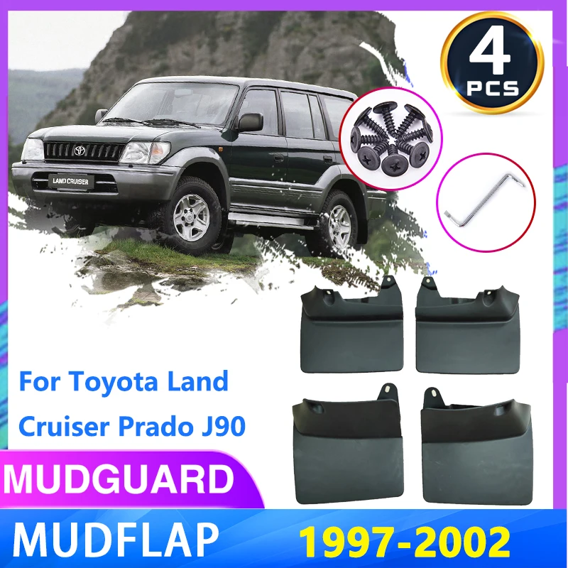 

for Toyota Land Cruiser Prado LC90 FZJ90 90 J90 1997~2002 Wheel Mudguards Fender Mudflap Mud Flaps Splash Guard Car Accessories