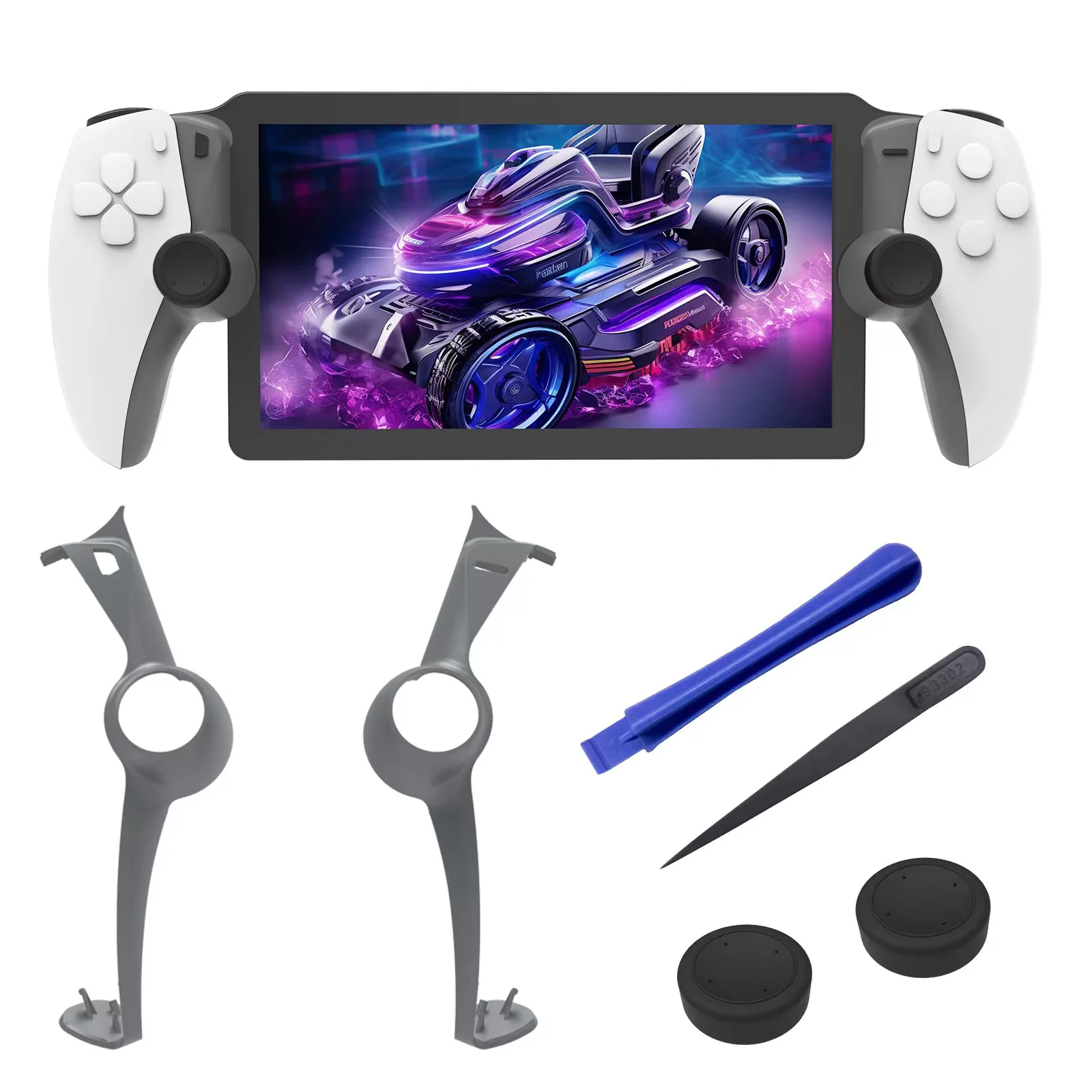 For PS5 Portal Console Decorative Strip With Rocker Cap And Removal Tool For Playstation Portal Trim Game Accessoories Tool