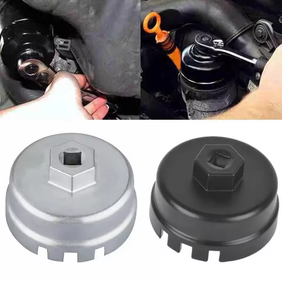 Oil Filter Wrench Removal Tool 14 Flute 64.5mm Drive Cap Socket Remover Tools for Toyota Allion Auris Corolla Rav4 Axio Fielder