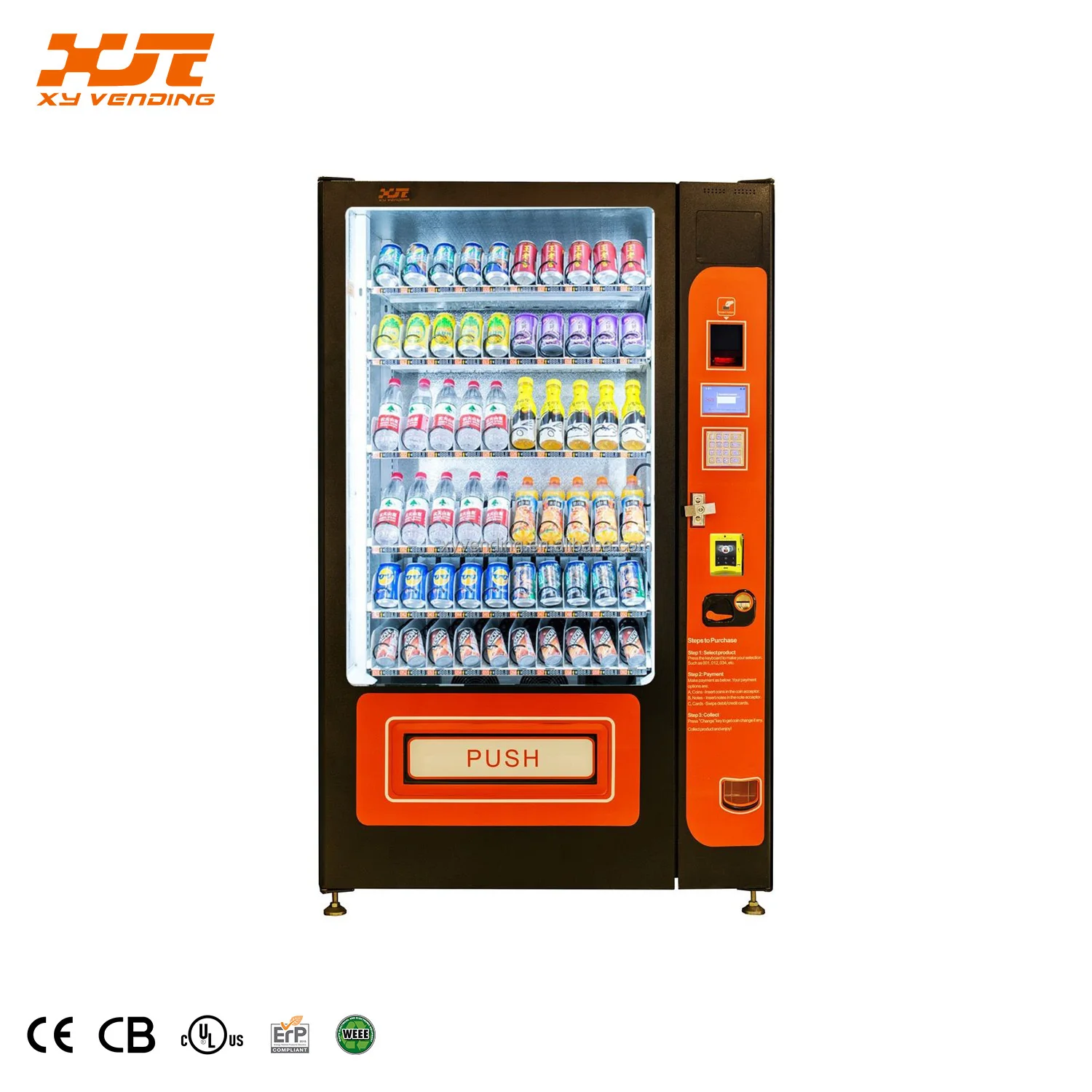 MDB New High Capacity Mechanical Auto Snacks Soft Drink Combo Vending Machines