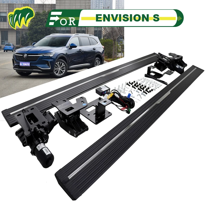 

2Pcs For Buick ENVISION S 20 2014-2023 SUV Truck Electric intelligence Running Boards Bar Pedals Side Step Bars with LED Lights