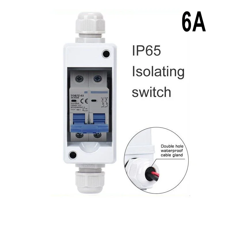 

MG20-2 Hole Or 10-20MM Diameter 2-conductor Cable Combiner Box Junction Box 18*5.5cm AC Miniature Circuit Cell