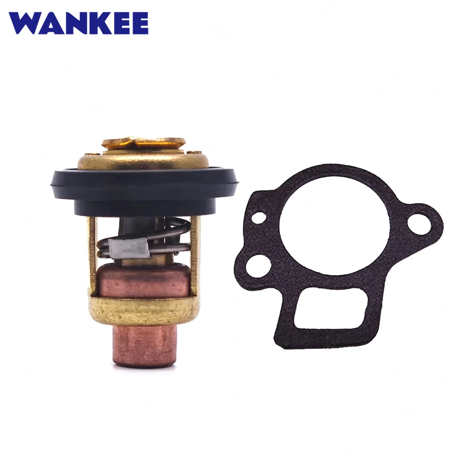 Thermostat 60C/140F 6G8-12411 with 62Y-12414 Gasket Set for Yamaha Honda 4-Stroke Outboard