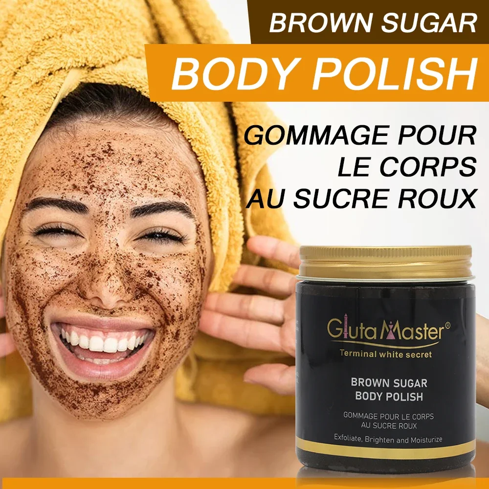 Gluta Master Black Sugar Face Exfoliator Scrub Skin and Pores Cleansing Skin Care Smoothing Whitening Moisturising Natural Scrub