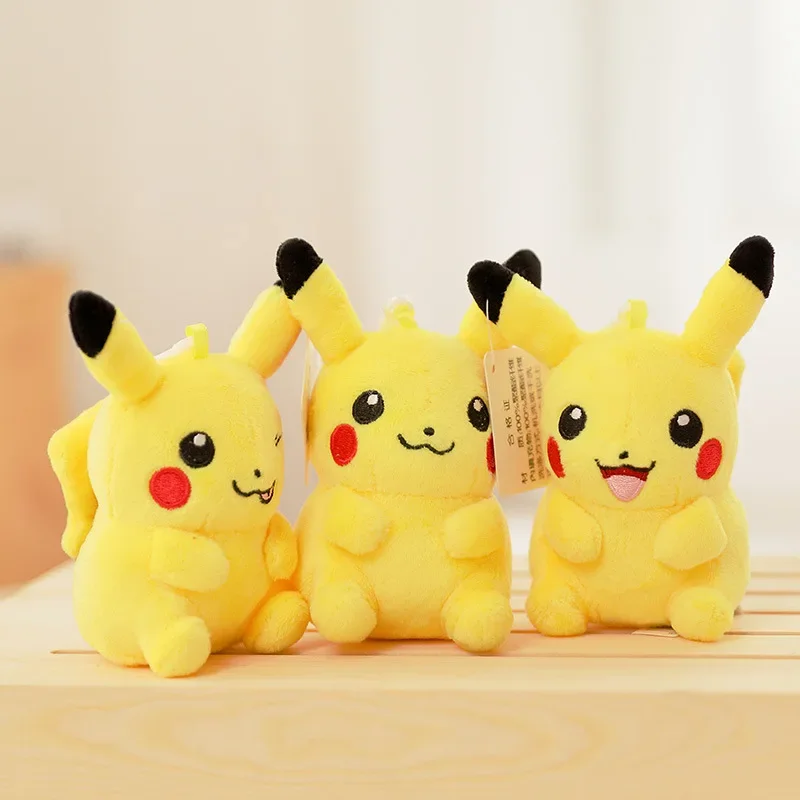 Porte-clés en peluche Pokémon authentique, pendentif Pikachu, beurre, livre, sac, jouets à breloques