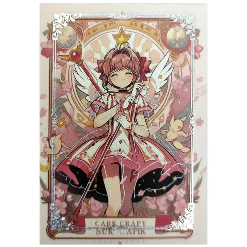 Anime Goddess Story Rare Stamping carte Flash riflettenti KINOMOTO SAKURA Toys for boys carte da collezione regalo di compleanno di natale