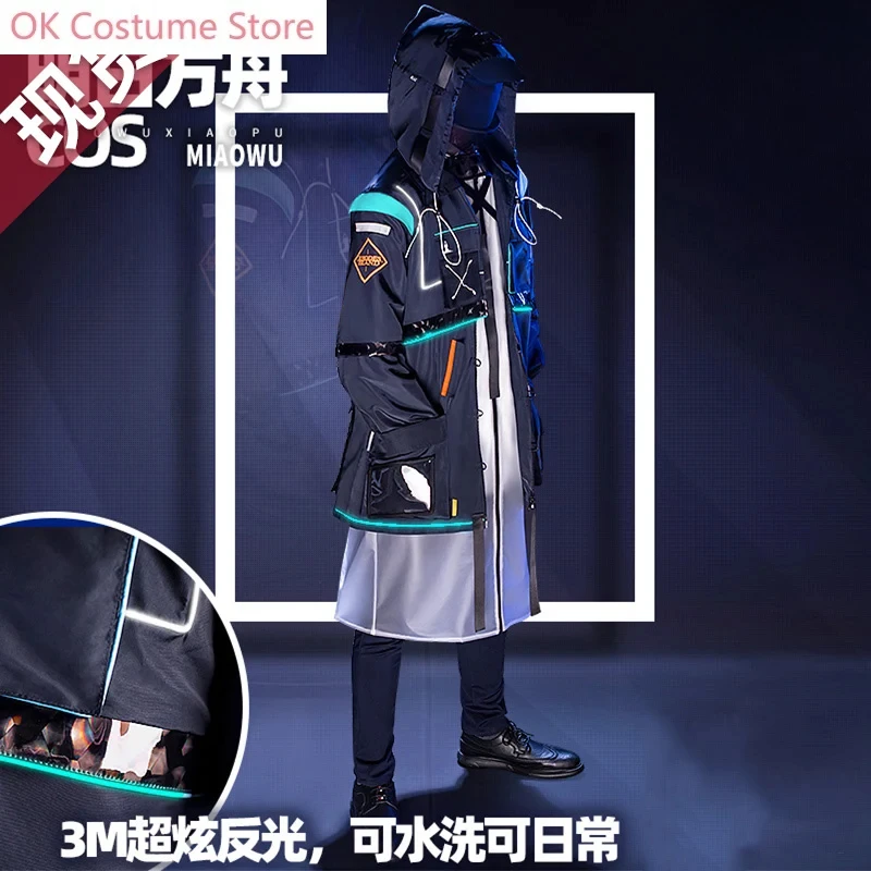 Anime! Arknights Doctor RHODES ISLAND Battle Suit Handsome Uniform Cosplay Costume Halloween Outfit For Men