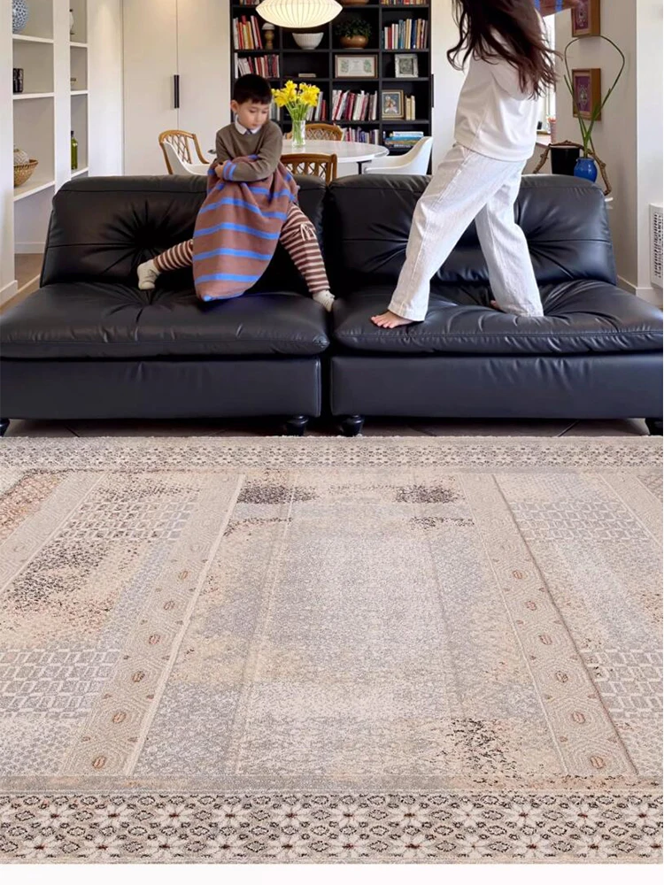 Bohemian Style Living Room Carpet American Style Large Area Carpet For Bedroom Thick Floor Mats 2025 New Sofa Coffee Table Foot