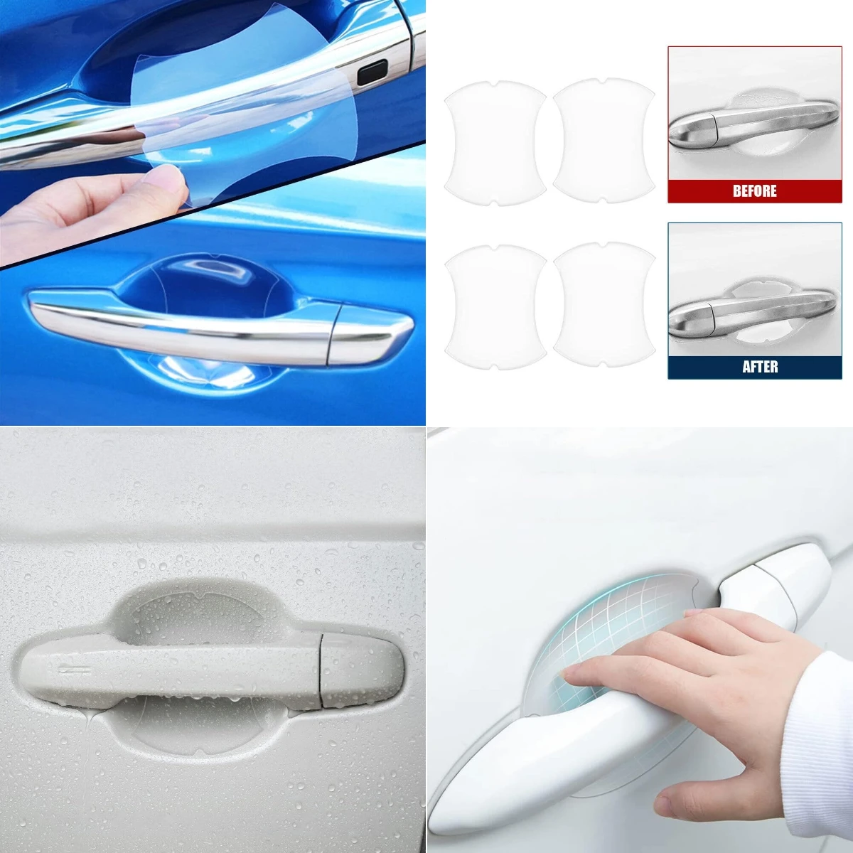 

Car Door Bowl Handle Invisible Protective Sticker Auto For Geely Emgrand Coolray Boyue Xingyue Binyue Geometry C Jiaji Vision Ha