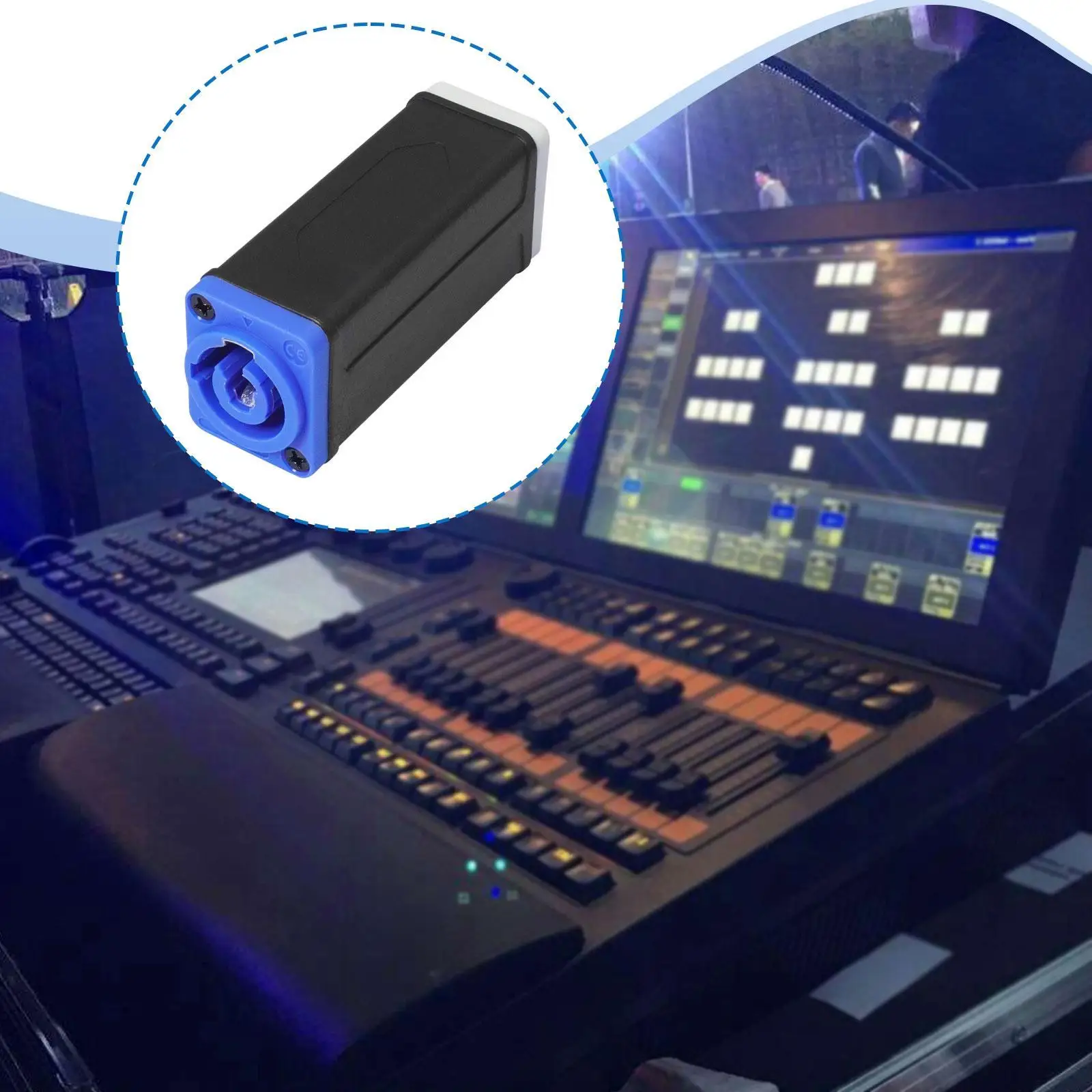 LED Stage Light Power Adapter,Compatible Sturdy,Professional Light Controller Adapter
