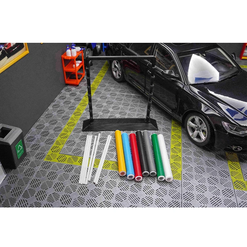 Rapid Model 1/18 Model Car Diorama Garage Simulation Scene Decoration 3D Printing Color Changing Film Display Stand