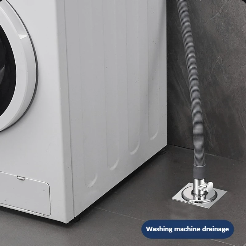 Drainage Pipe Check Valve Floor Drain Joint Washing Machine Three-way Drain Diversion Specific Odor Device Anti Backflow