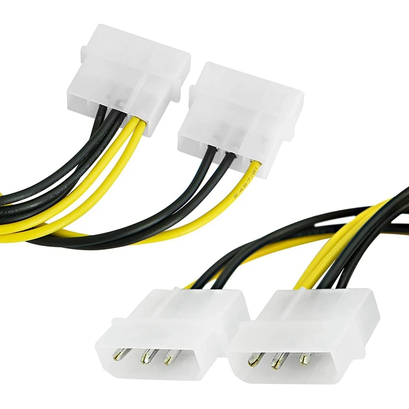 20Pcs 8Pin To Dual 4Pin Video Card Power Cord 180W Y Shape 8 Pin PCI Express To Dual 4 Pin Molex Graphics Power Cable