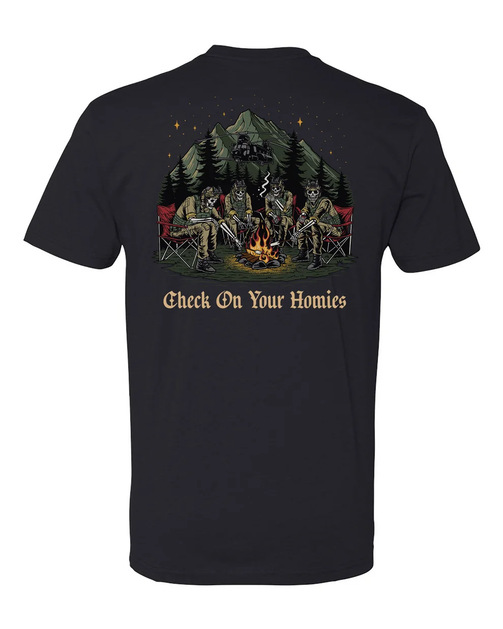 Check on Your Homies Tee Tactics Graphic Cotton Tees Printing High-end Luxury Unisex Style Both of Men and Women