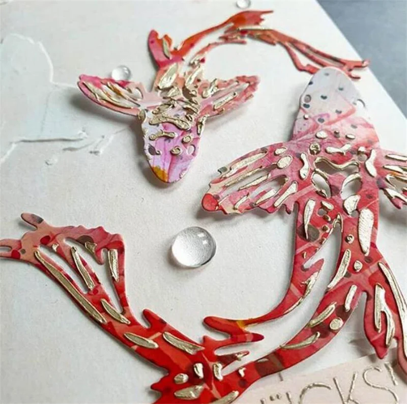 fish metal cutting dies cut die mold Scrapbooking paper craft knife mould blade punch Embossing stencils