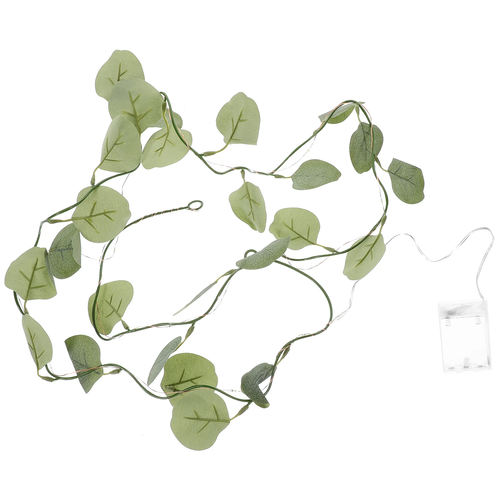 2M وهمية الأوكالبتوس أوراق الشجر ضوء 20 LED أضواء الزخرفية الداخلي لأجواء المنزل المريح عيد الميلاد الديكور