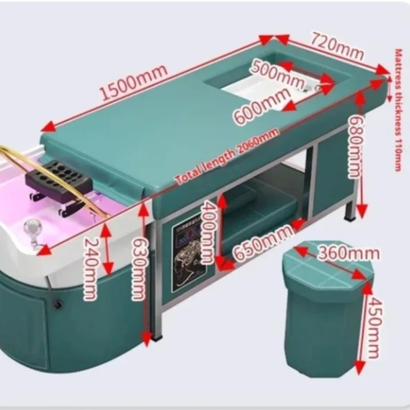 Спа-растяжитель для волос, массажная кровать, оборудование для салона, кресла для салона, Парикмахерская вода