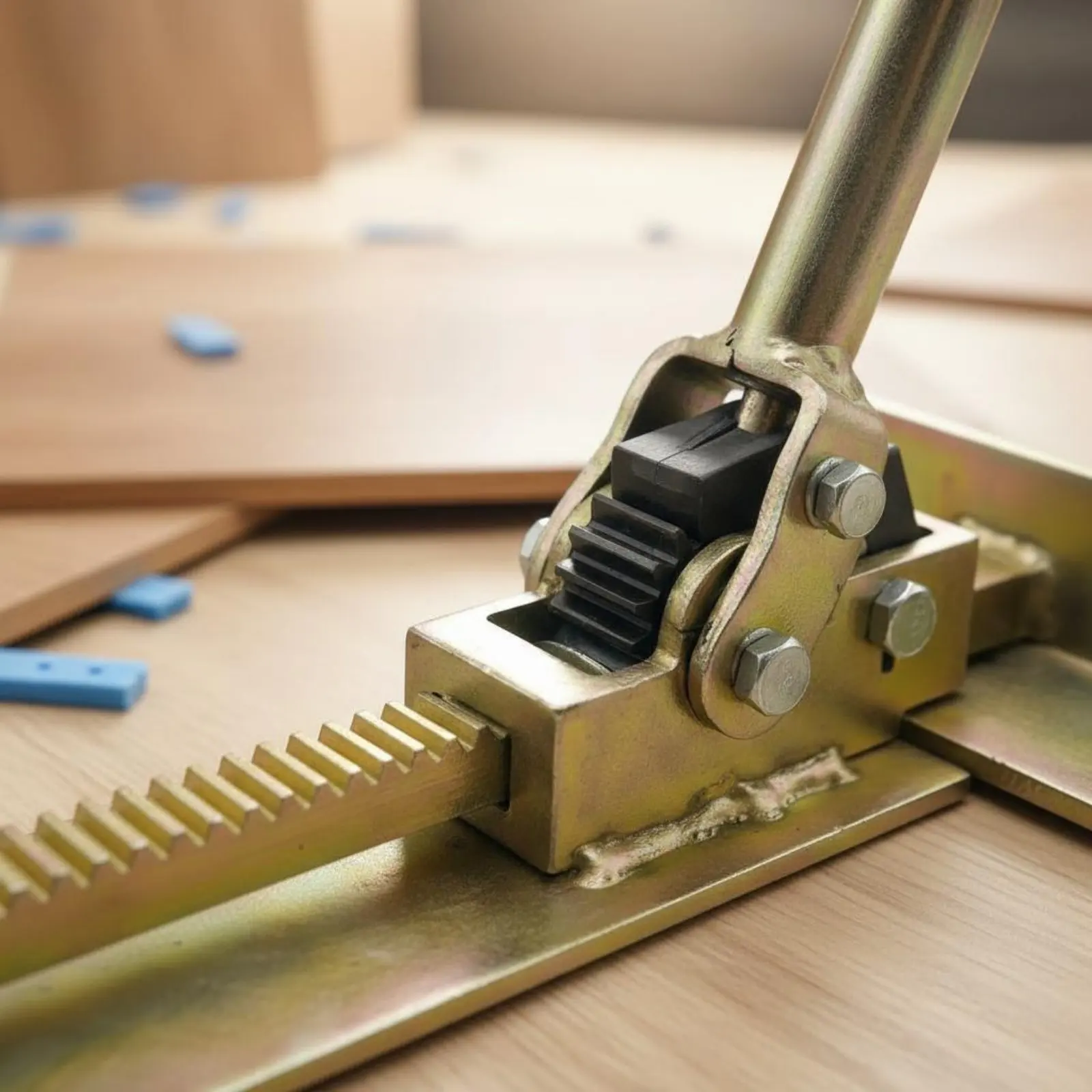 Flooring Tightening Hook Labor Saving Wood Floor Pry Bar Interlocking and Channel Floor Tool Beveled End for Renovation