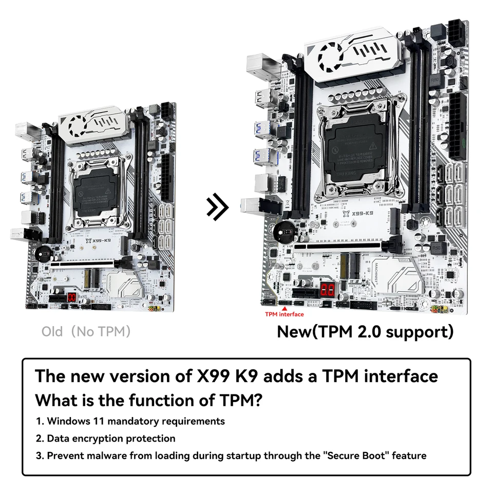 MACHINIST X99 K9 Motherboard Kit Set With Xeon E5 2690 V3 Or E5