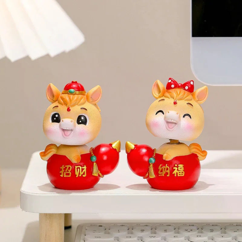 

2026 милый год лошади, орнамент, счастливый Новый год, игрушка-лошадь, сделай сам, украшение для рабочего стола, украшение для автомобиля, декор в виде пони, подарок на Новый год