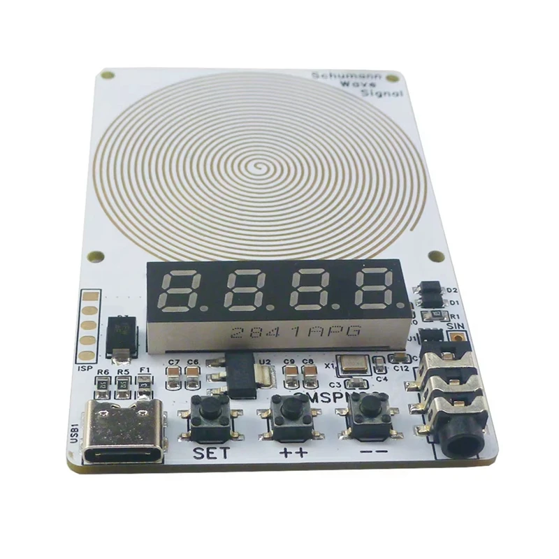 0.01Hz-9999Hz Sine Wave Adjustable Schumann Wave Generator Signal Generator 4-Digit Digital Tube Green Display