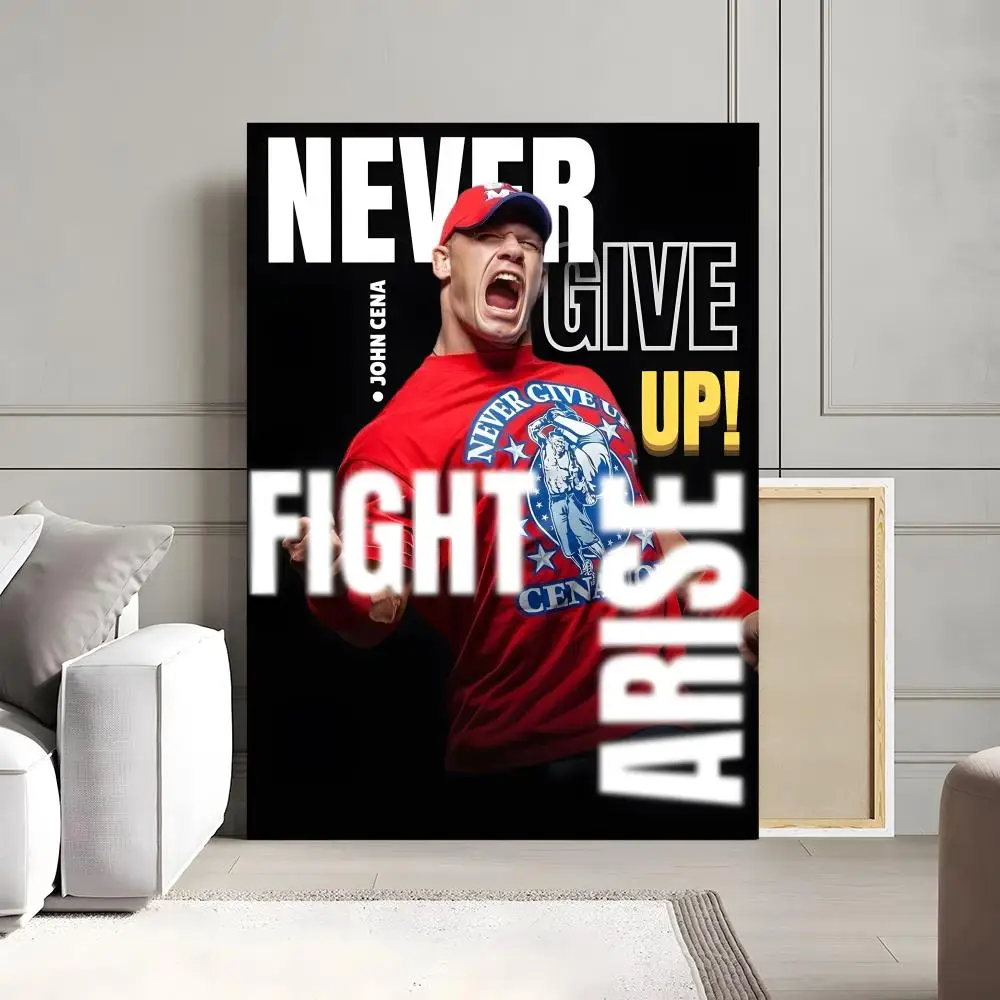 ملصق قماشي لخط الخط من المصارع جون فيليكس أنتوني سينا: تجعد مجاني مقاوم للماء ومتين لجميع الفضاء لتزيين الحائط