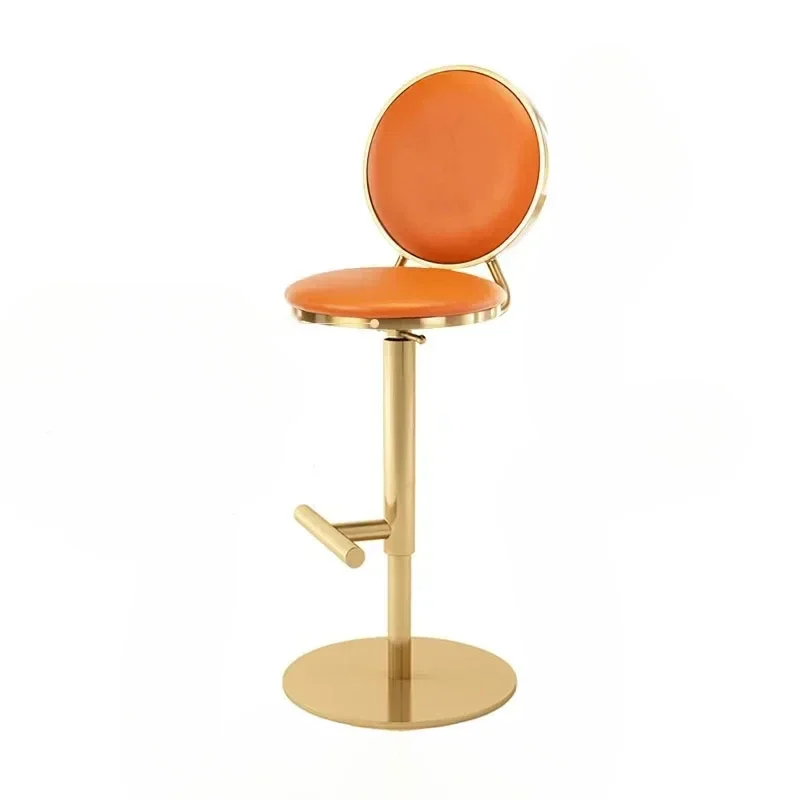 

Luxury Bar Chair Nordic Furniture Gold Adjustable Height Bar Chairs Lift Swivel Chair Home Kitchen High Feet Bar Stools