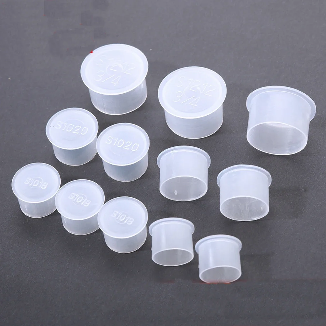 M6-M78 T-Type Plastic PE White Translucent Vacuum Flange Protective Cover Cap Circular Dust Adapter Sleeve Oil Pipe Joint Cap