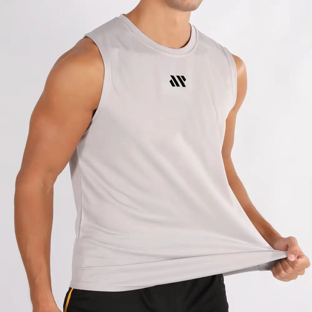 Running Tank Top Men Summer Sport Gym Vest Quick Dry Training Tanktop Workout Singlets Man Fitness Bodybuilding Sleeveless Shirt image 5