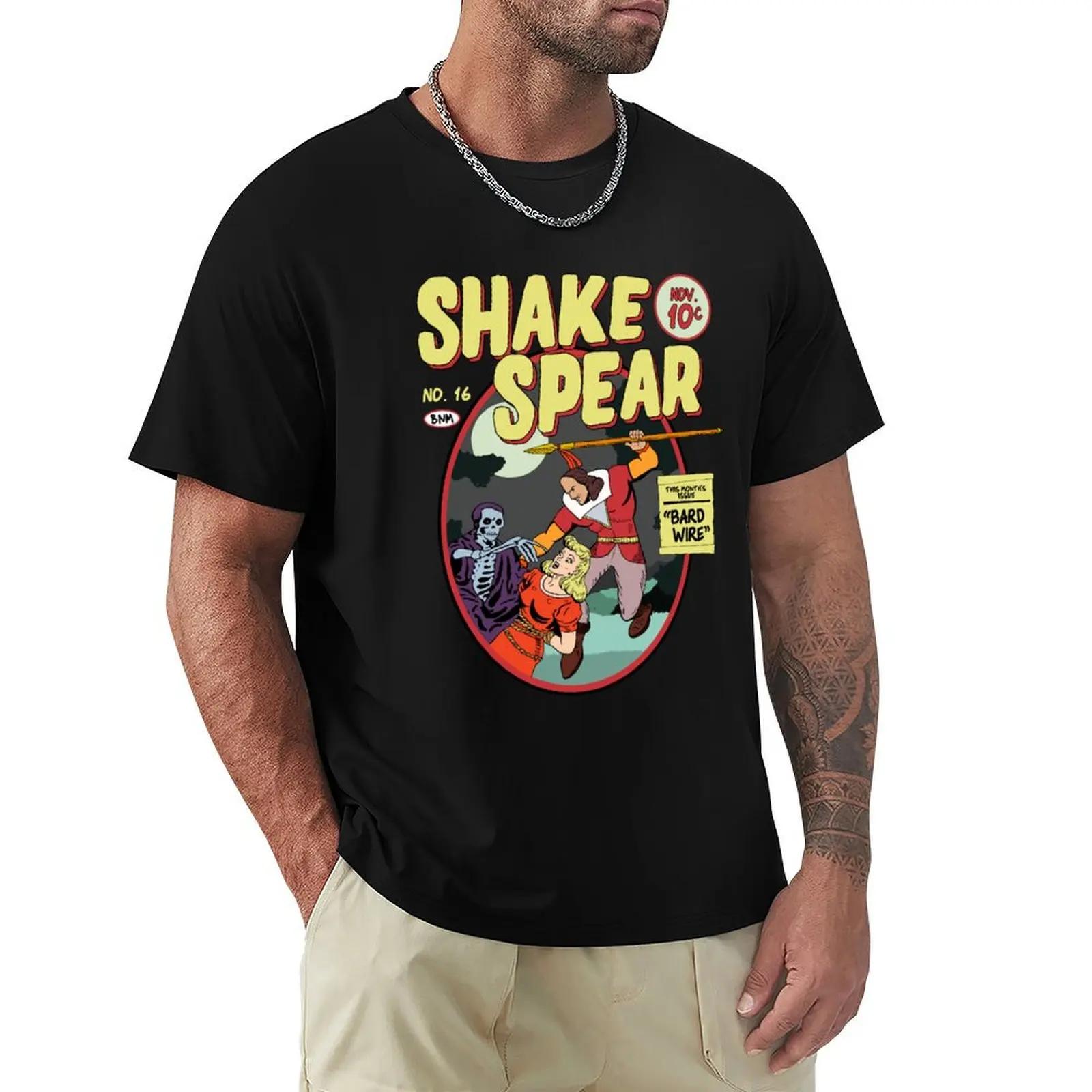 

Shake Spear! T-Shirt sublime shirts graphic summer shirt Luxury man men clothing