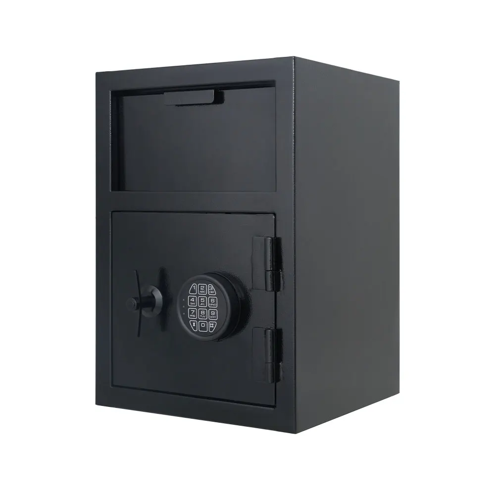 515 Flip Cabinet Digital Depository Safe Made of Carbon Steel Electronic Code Lock Depository Safe Deposit Slot Depository Box