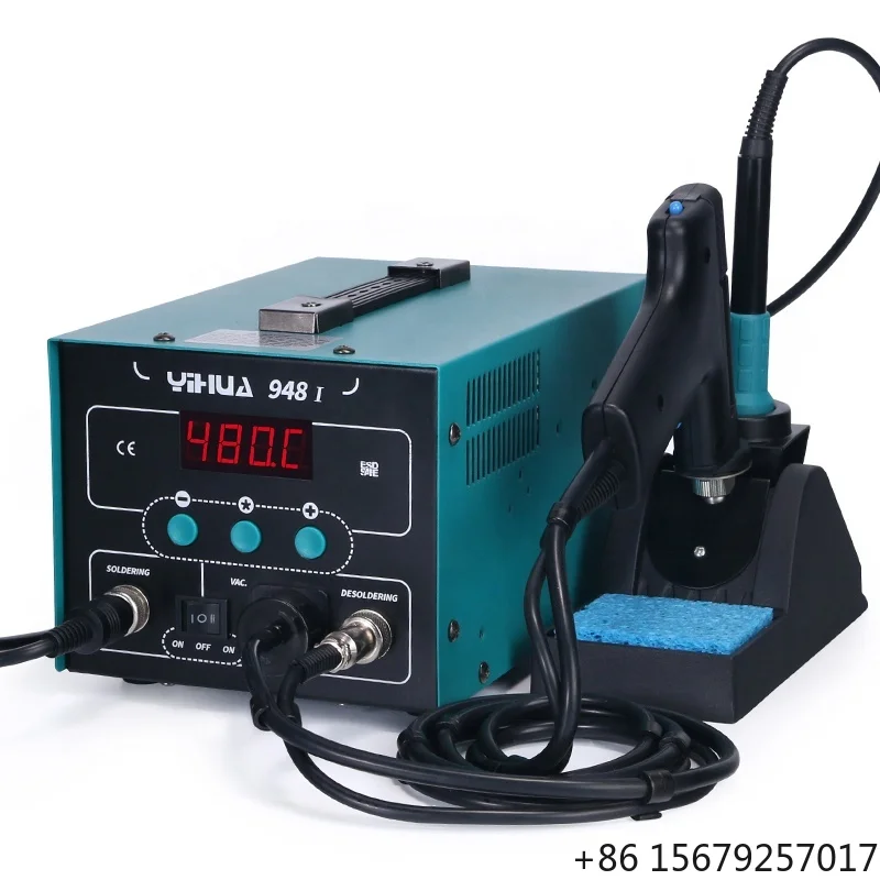 YIHUA-948 I 2-in-1 Desoldering Station Built-in Vacuum System Precision Desoldering DIP Components PCB Repair Electronics