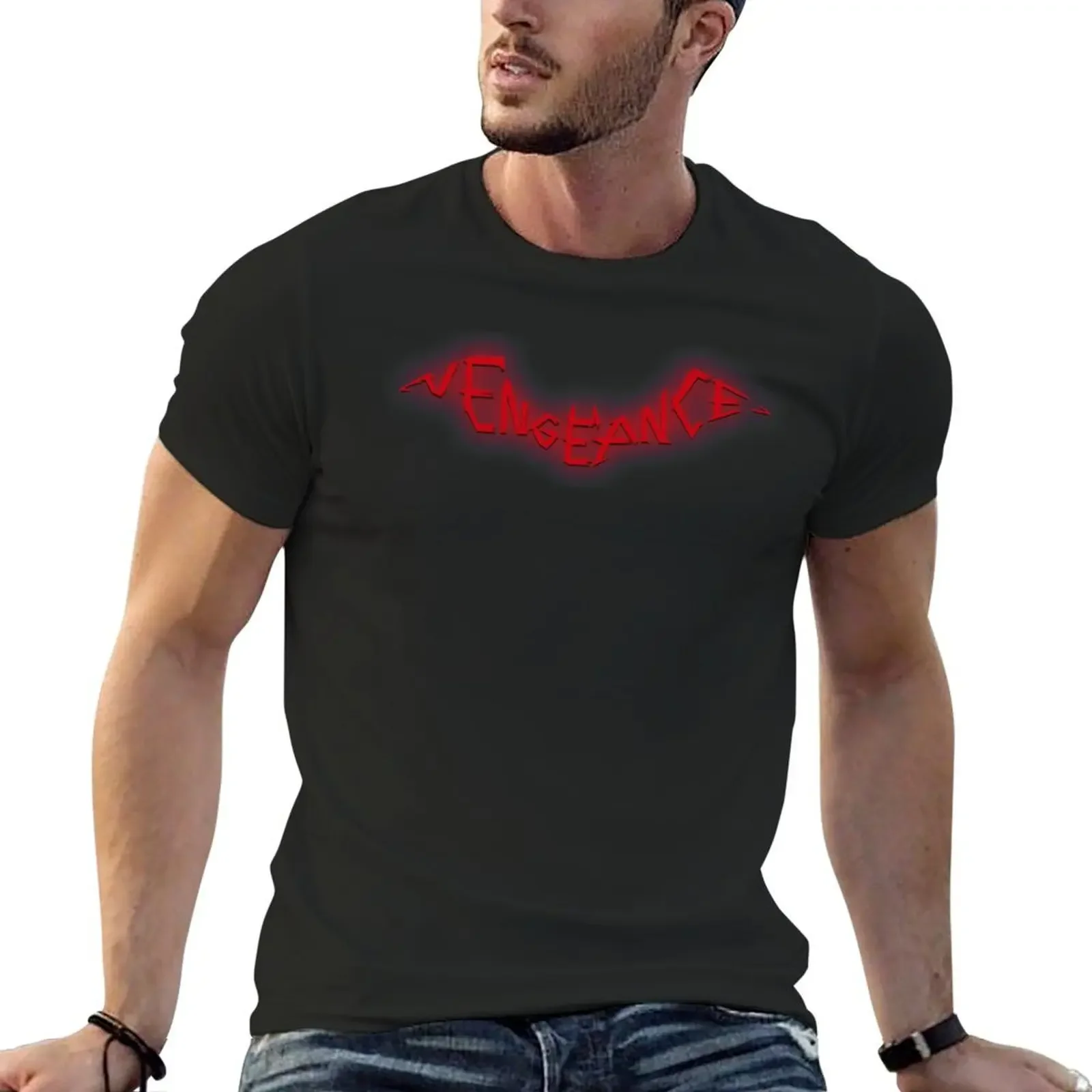 

Vengeance Bat Logo T-Shirt graphic t shirts Short sleeve tee graphics mens shirts graphic tee