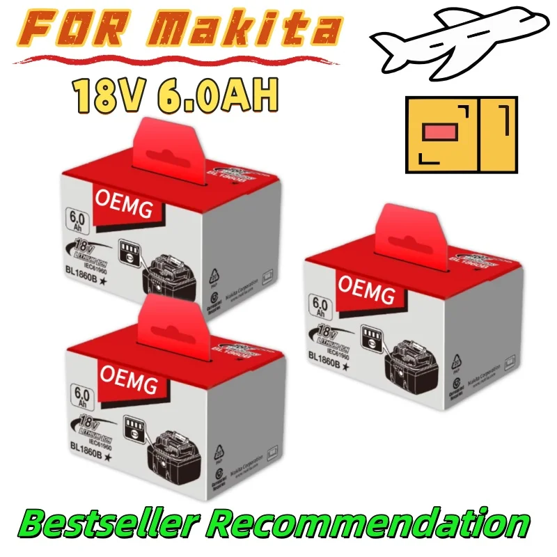 

FOR Makita 18V 6.0Ah Battery: Everyday Reliable 18V 6.0Ah, works with all FOR Makita 18V tools. Trusted for any task