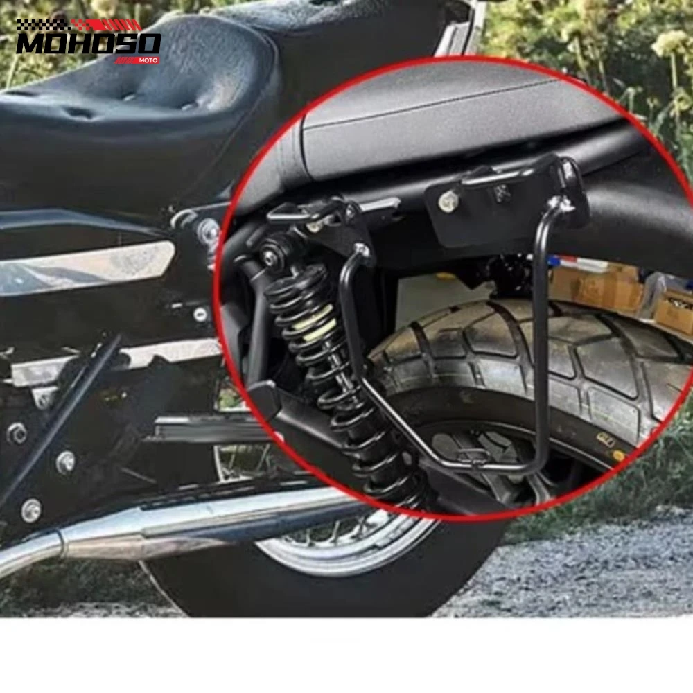 Motorcycle Accessories Left And Right Side Luggage Rack Bracket Set For Kawasaki W400 W650 W800 VN250 XL883L XL1200NS XL 883L