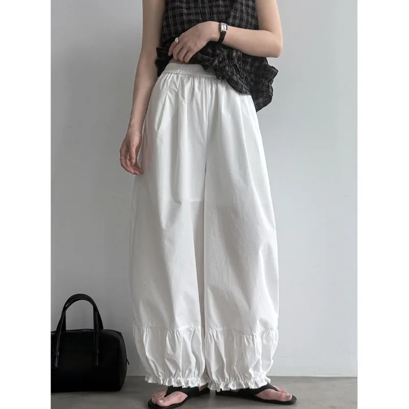 Cargo Pants Women Sweatpants Spring and Summer Korean-style Versatile Lantern Pants High Waist Slimming Casual