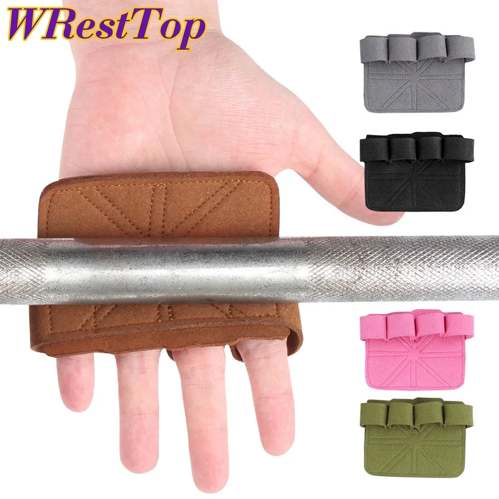 1Pair Workout Weight Lifting Fitness Gym Barehand Gloves, Rowing Non-Slip Callus Guard Padded Grip for Cross Training, Pull Up