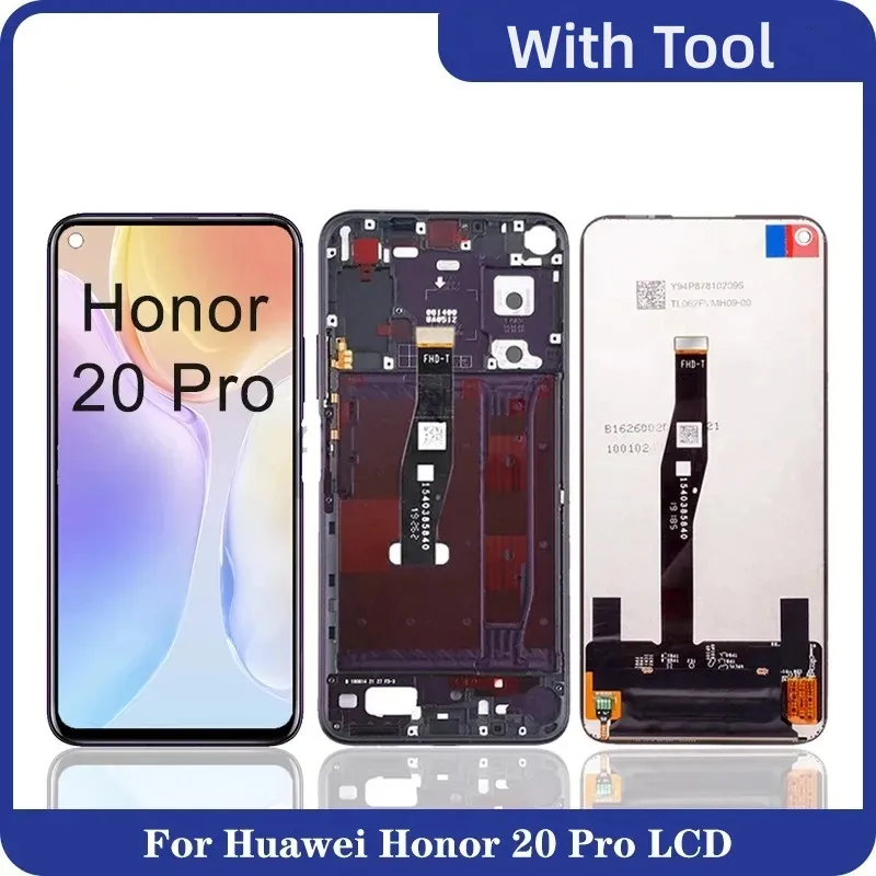 

6.26" LCD For Huawei Honor 20 Pro YAL-AL10 YAL-L41 LCD Display Touch Screen Digitizer For Honor 20 Pro LCD Replacement