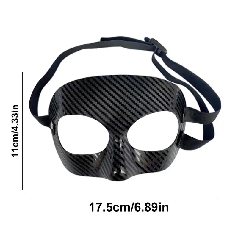 Basketball Mask Durable Face Guard for Broken Nose Adults Basketball Nose Guard Face Mask for Football Soccer Sports Accessories