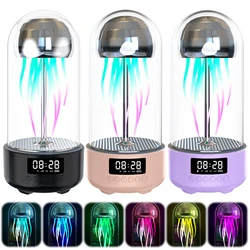 Bluetooth-Compatible Mechanical Jellyfish Speaker with 7 Color Light Smart Jellyfish Speaker Subwoofer for Home Decor