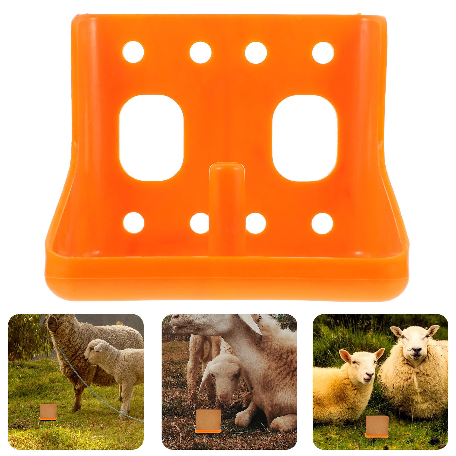 

1Pcs Thickened Lick Brick Box for Livestock Premium Cattle Sheep Feeder Nutrition Block Dispenser Farm Feeding Bowl Reusable