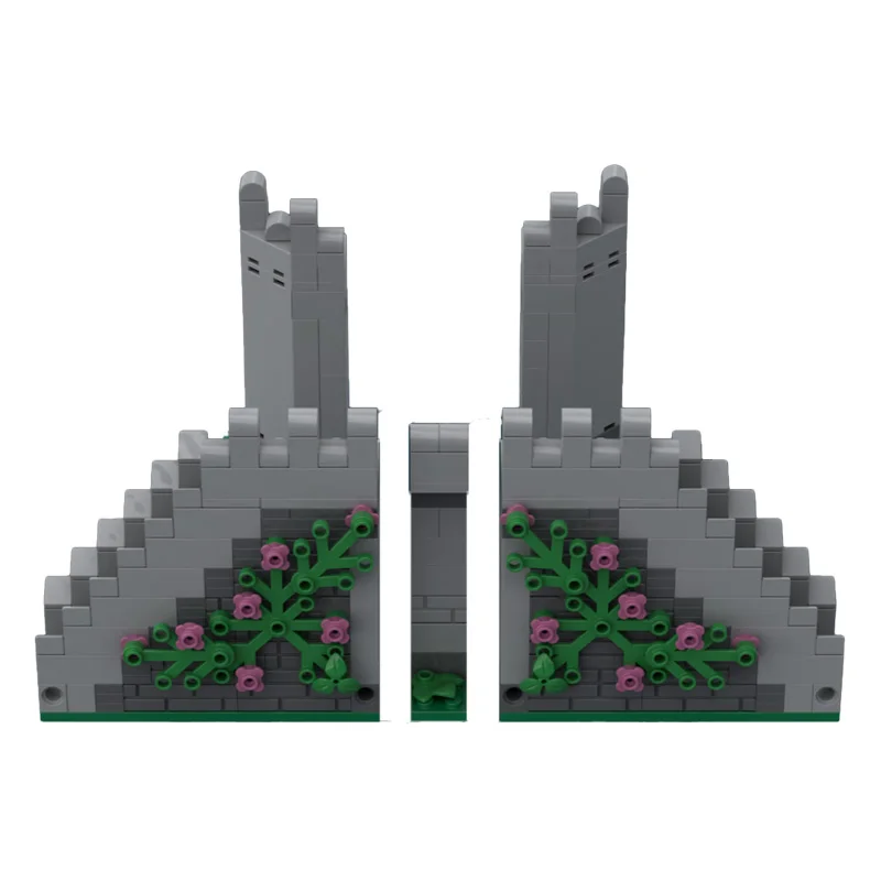 

290 деталей, модульные разъемы замка и модель лестницы MOC, строительный блок, кирпич, развивающая игрушка, подарок на день рождения, Рождество для взрослых