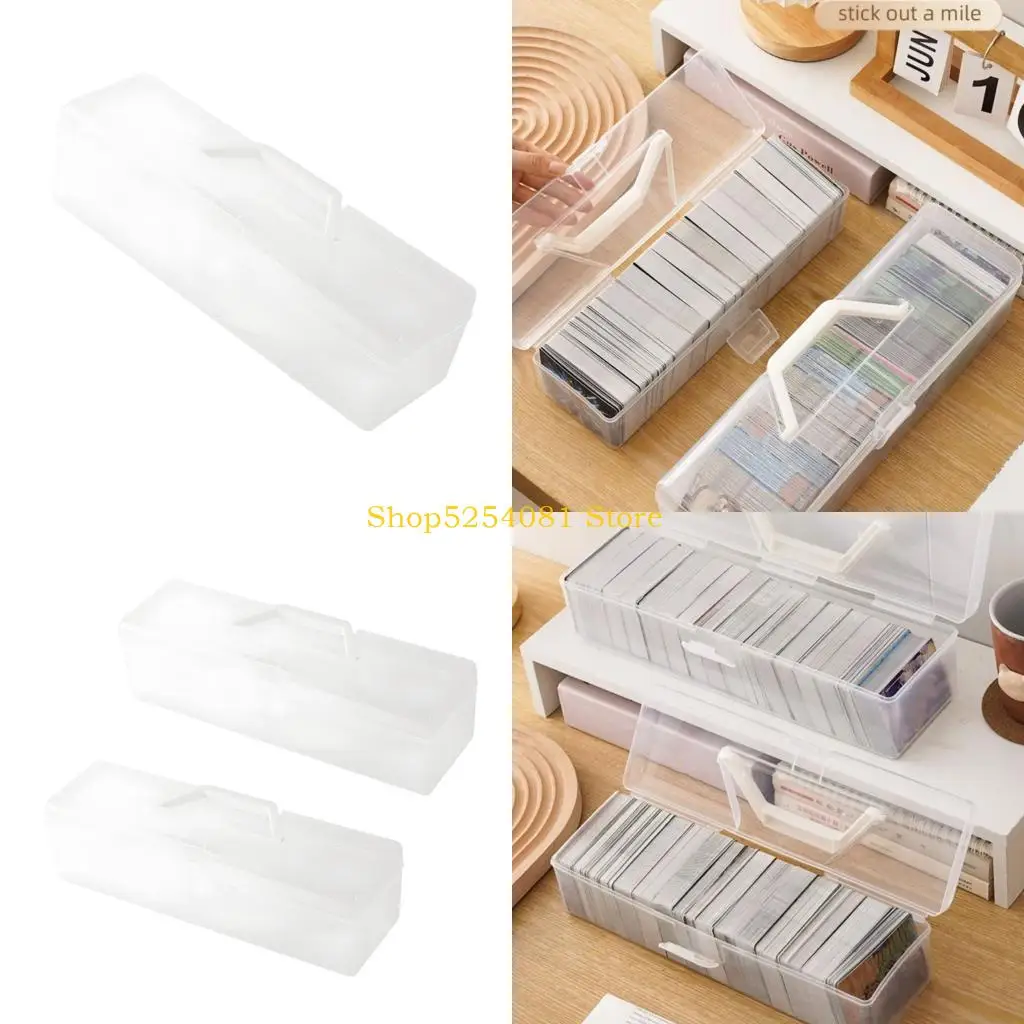AXYC Sturdy Clear Card File Box Designed For Efficient Storage And Quick Viewing