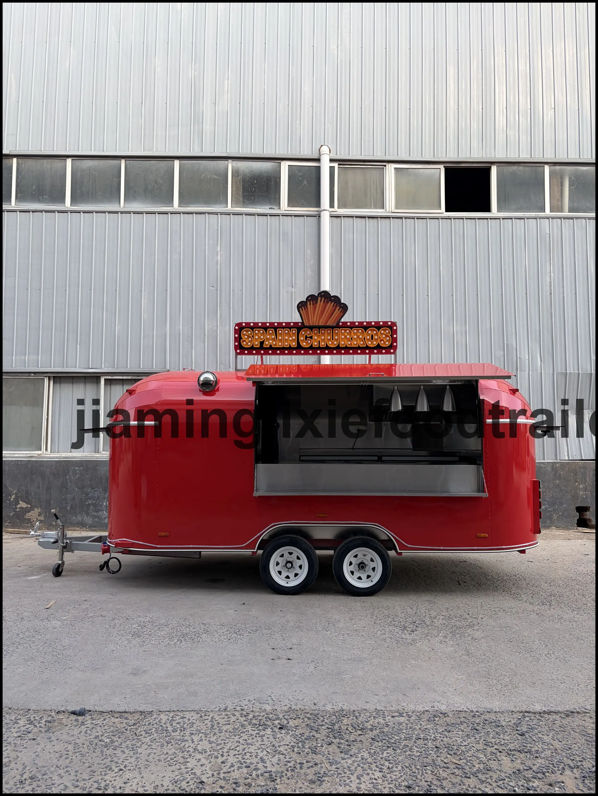 

Street Towable Coffee Van Shop Beer Juice Bar Trailer Mobile Ice Cream Hot Dog Pizza Fast Food Truck Fully Equipped