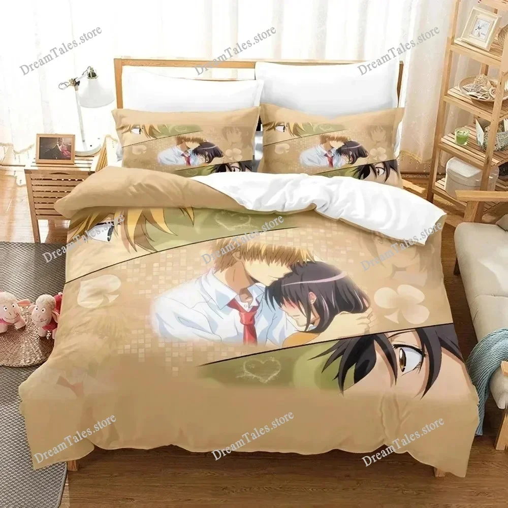 

Kaichou Wa Maid-sama Usui Takumi Misaki Style Duvet Cover Pillow Case Bedding Set Quilt Cover Double Bed Home Textile741