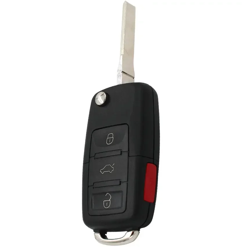 Ecusells 4B Flip Remote Key 1K0 959 753 H 315MHZ ID48 Chip 1K0959753H For Volkswagen/V-W Rabbit Jetta GTI Golf Eos CC HU66 Blade