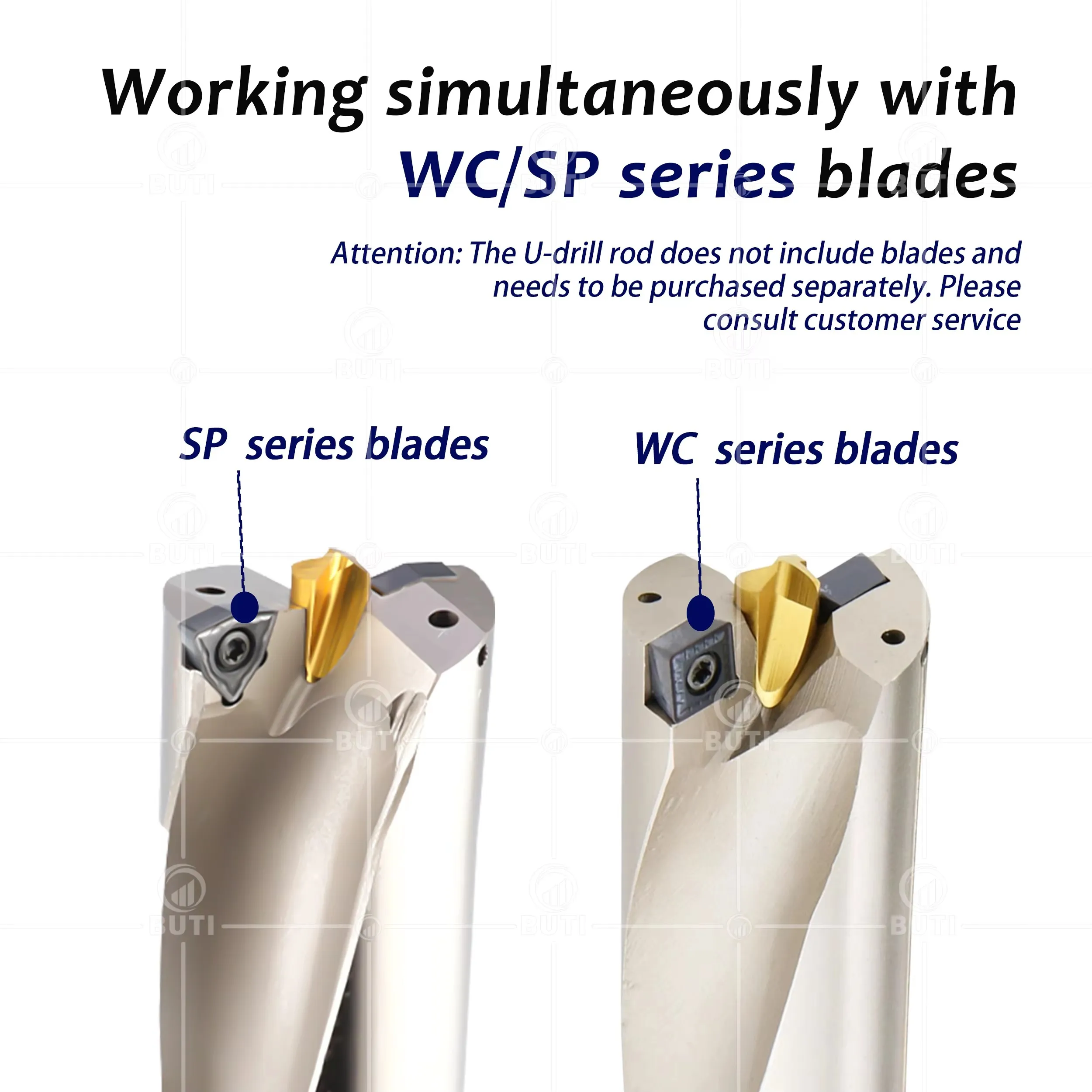 WC SP Series ยาว U-เจาะ 6D 8D 10D เครื่องกลึง CNC ขยาย Indexable รุนแรงเจาะบิตเหมาะสําหรับ SPMG WCMX กระบวนการใบมีด