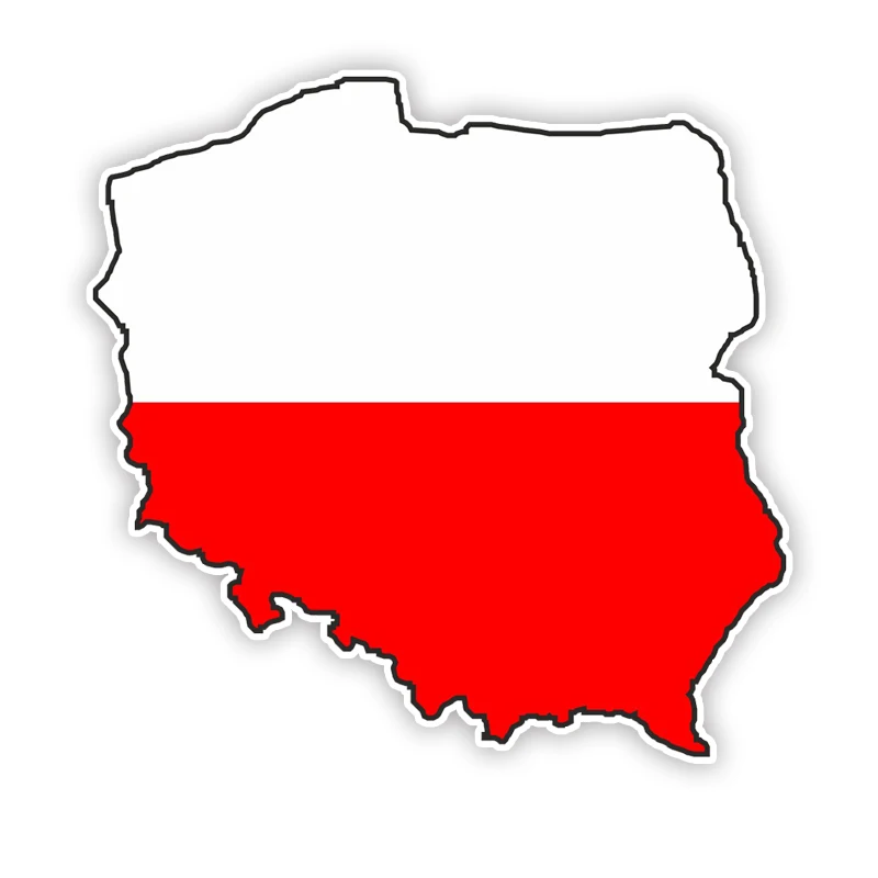 

CK21193# Poland Map Flag Sticker Waterproof Auto Decors for Car Truck Van Motocycle Bumper Rear Window Laptop